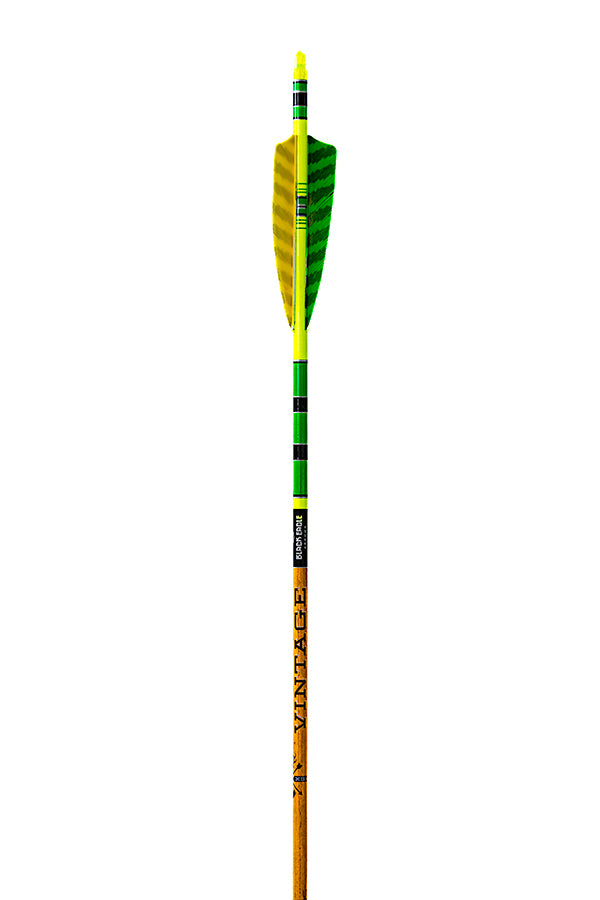 Vintage Crested Arrows - Green/Yellow