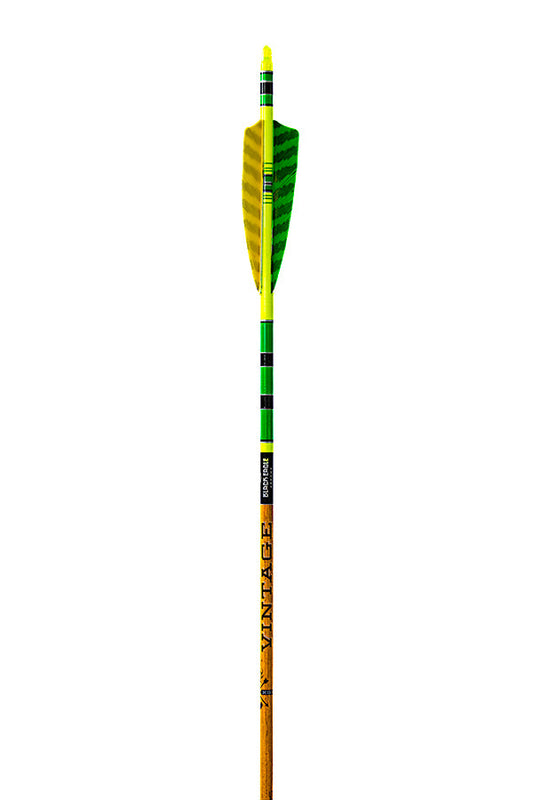 Vintage Crested Arrows - Green/Yellow