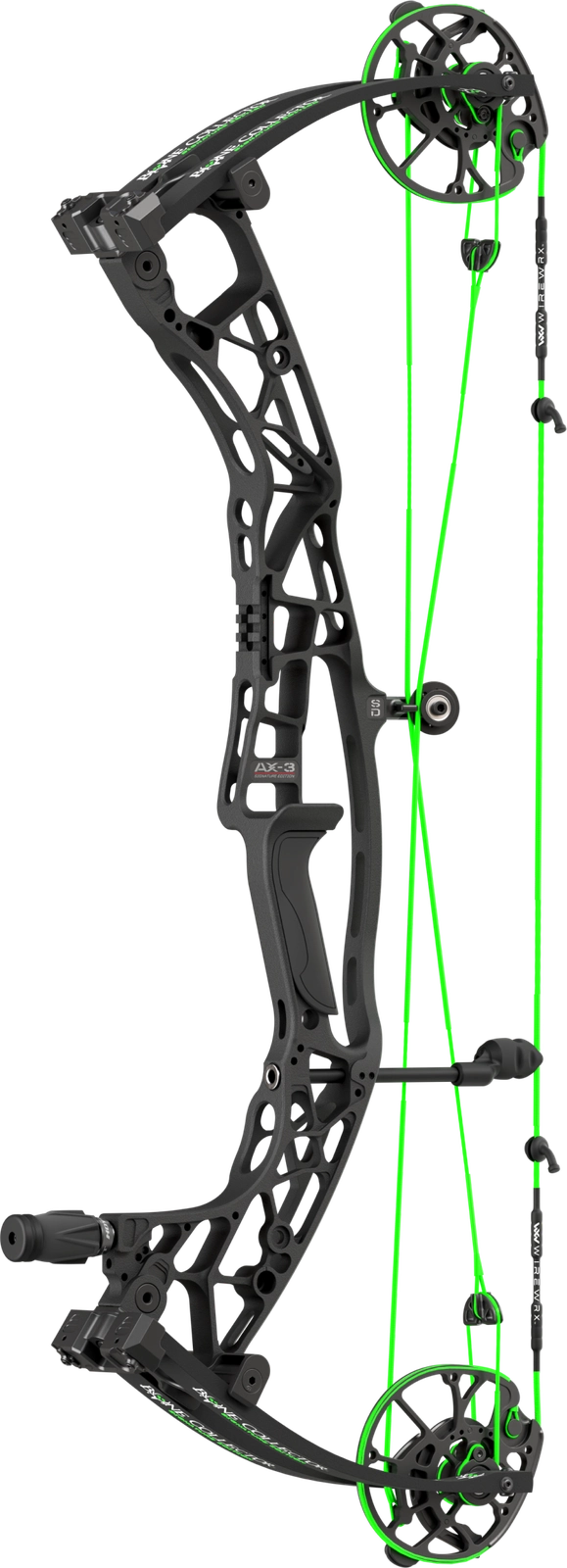 Hoyt Alpha AX-3 SD Hunting Compound Bow - Bone Collector Blackout